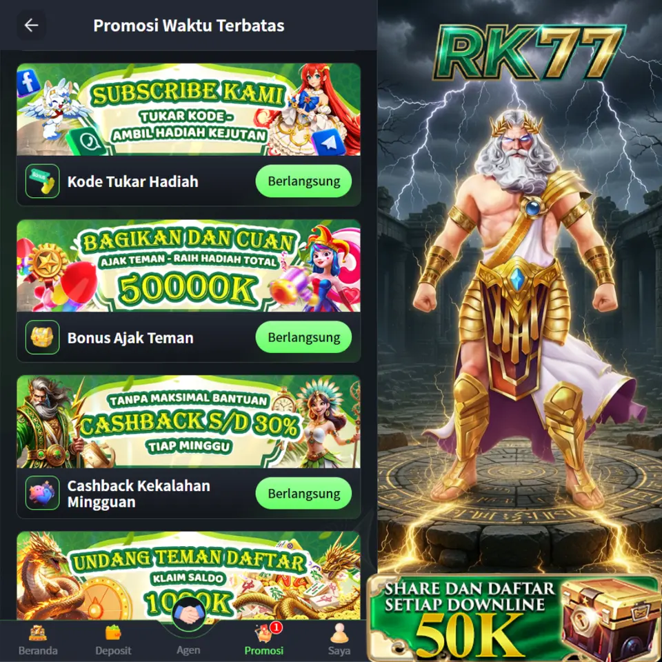 rk77 Daftar Sekarang - Unduh APK